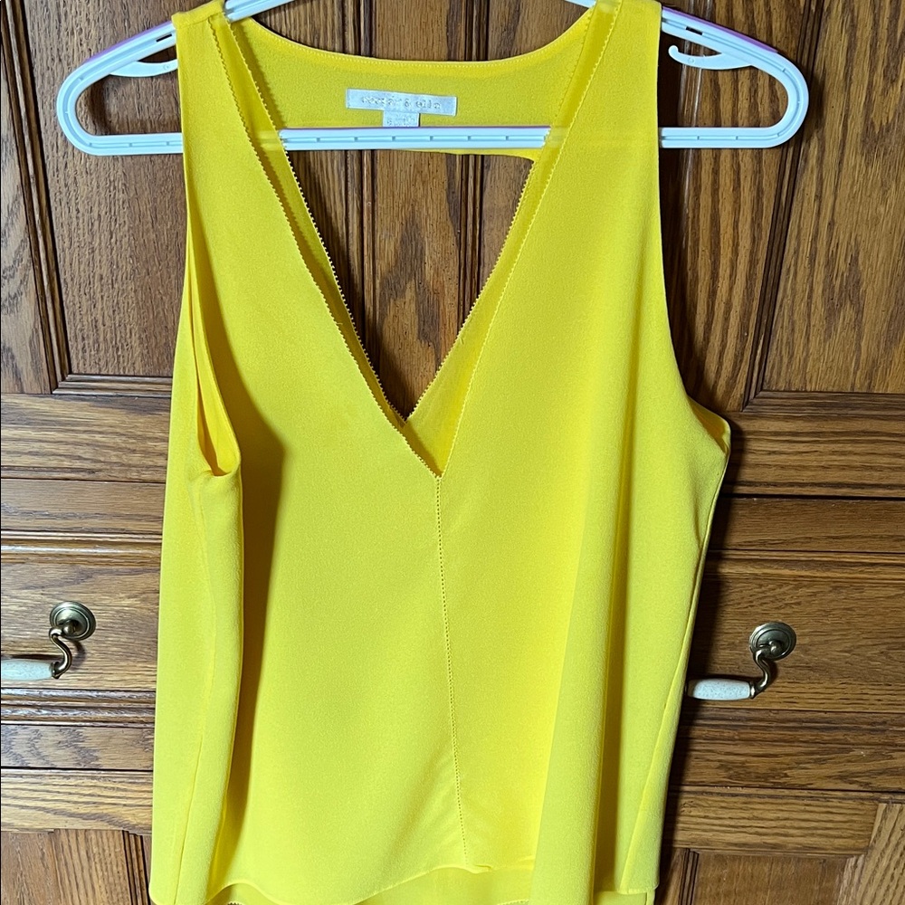 Cooper & Ella Bright Yellow V-Neck Tank Top